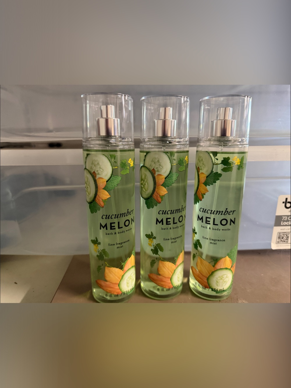 Bath body works Cucumber Melon Fine Fragrance Mist Spray - Set of 3 full size